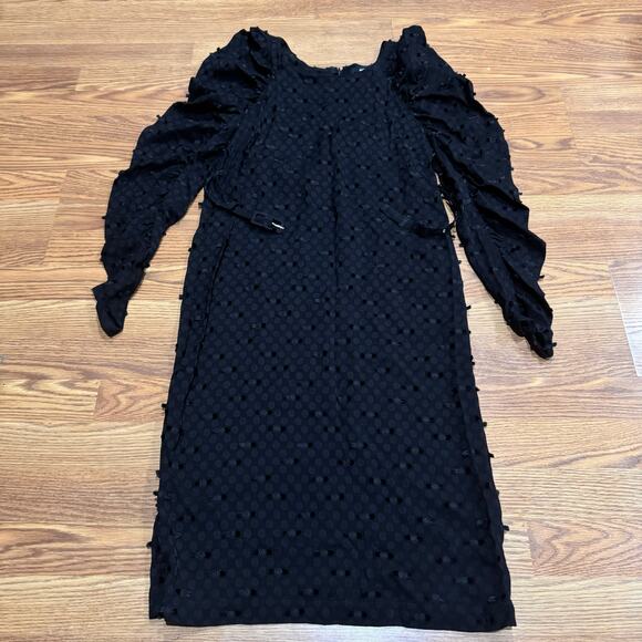 Rachel Comey WHIFF BLACK MIDI DRESS SIZE size 0 - Picture 9 of 10